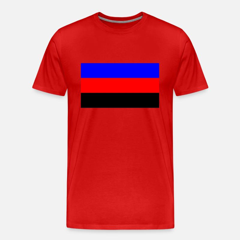polyamor pride - Männer Premium Bio T-Shirt - Rot