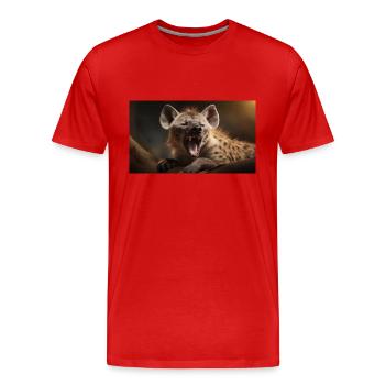 Niedliche Tiere chillen – Harpyie - Männer Premium Bio T-Shirt - Rot - Vorne - Damien (186cm)