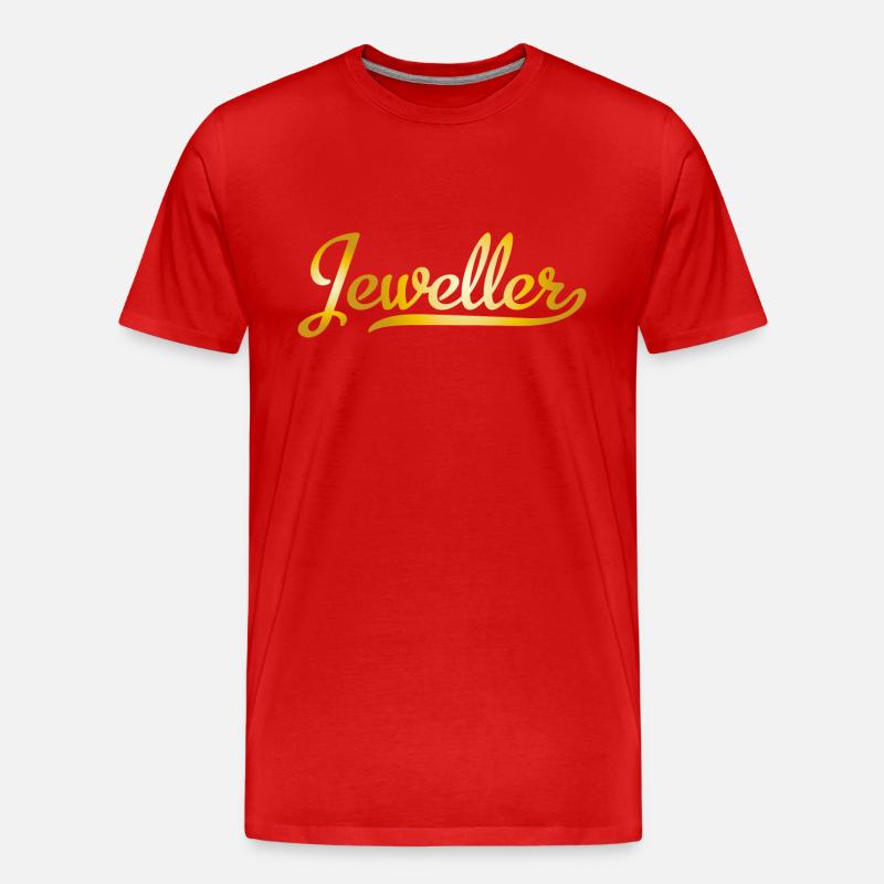 Juwelier - Männer Premium Bio T-Shirt - Rot