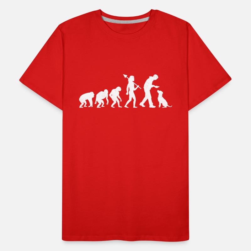 Retro Evolution Labrador Retriever Lab Dog Retriev Men's Premium Organic T-Shirt