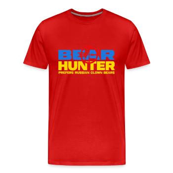 ukraine slava ukraini kiew - Männer Premium Bio T-Shirt - Rot - Vorne - Damien (186cm)