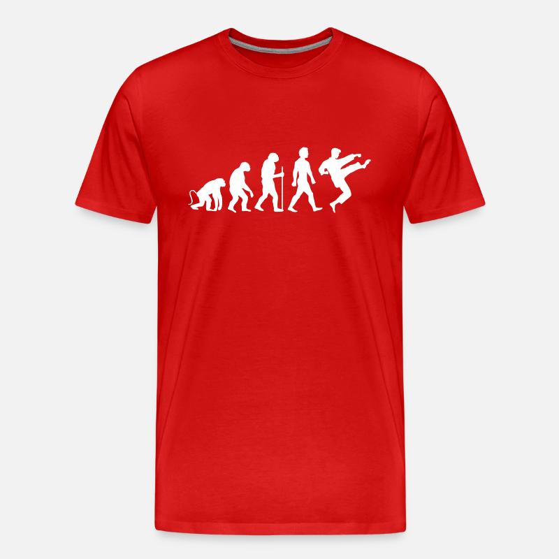 karate evolution - Männer Premium Bio T-Shirt - Rot