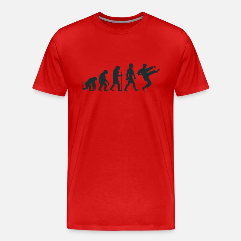 karate evolution - Männer Premium Bio T-Shirt - Rot