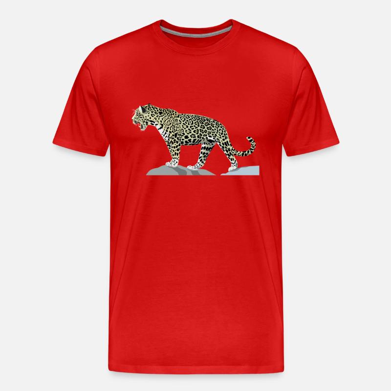 Jaguar - Männer Premium Bio T-Shirt - Rot
