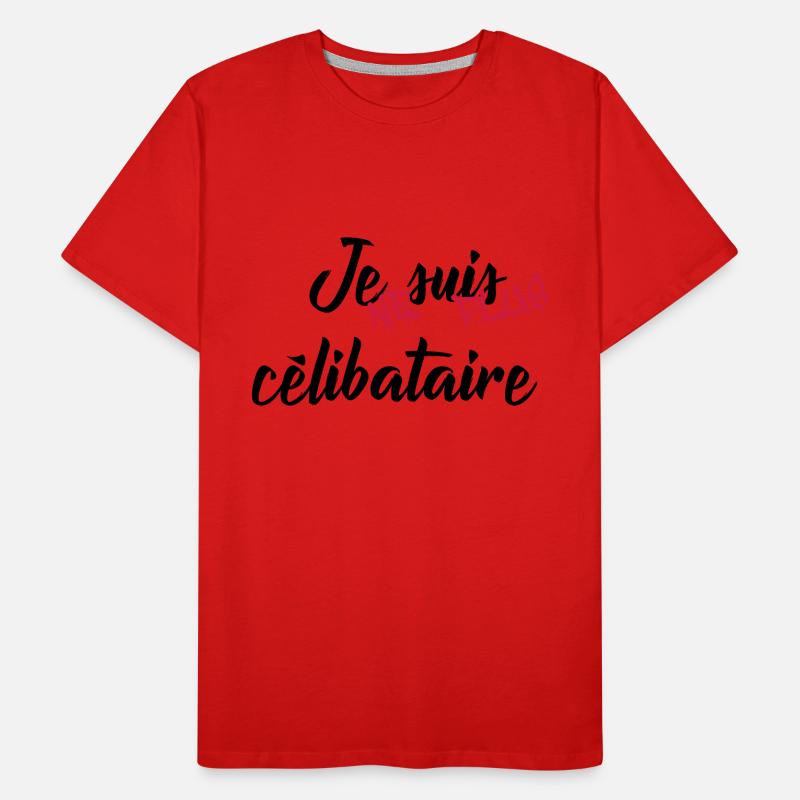celibataire T-shirt bio Premium Homme