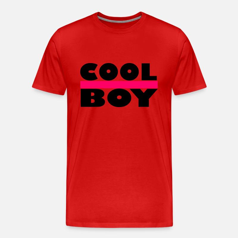 Cool - Cool Boy - Coole Junge - Männer Premium Bio T-Shirt - Rot