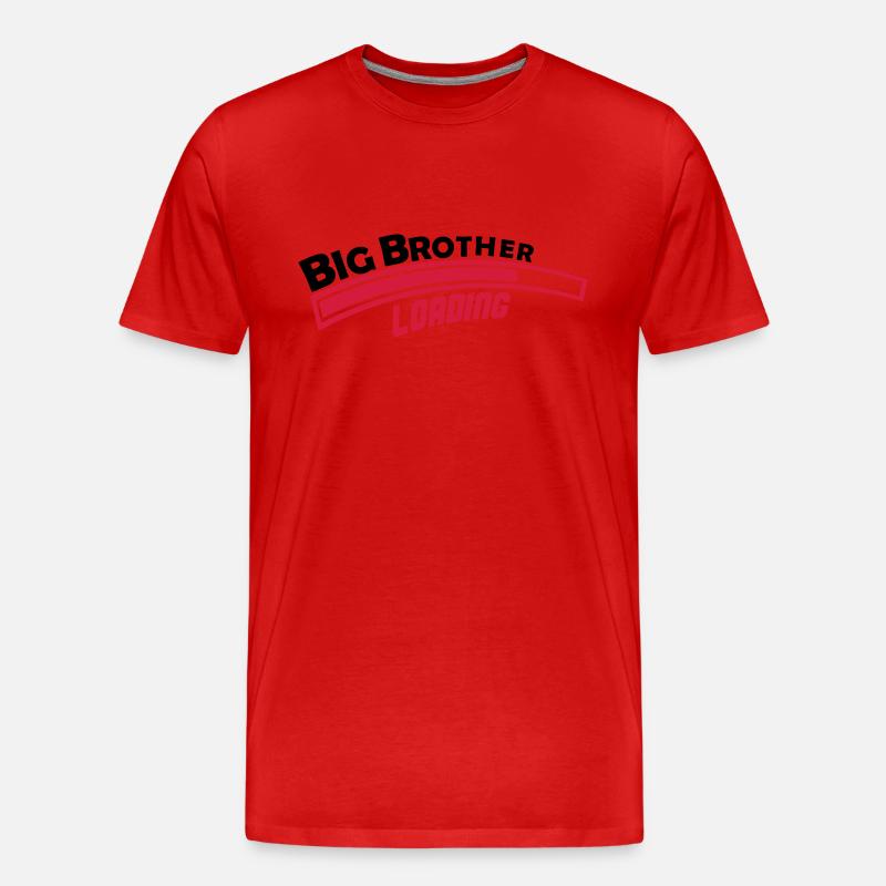 big_brother_loading_002 - Männer Premium Bio T-Shirt - Rot