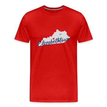 Elizabethtown - Kentucky United States of America - Männer Premium Bio T-Shirt - Rot - Vorne - Damien (186cm)