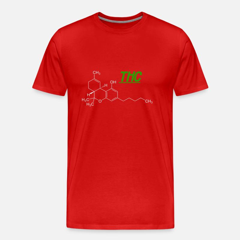 THC - Männer Premium Bio T-Shirt - Rot