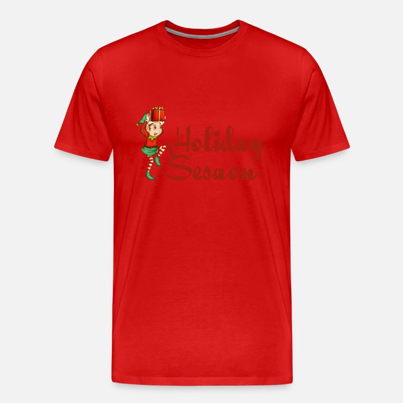 Elf - Männer Premium Bio T-Shirt - Rot