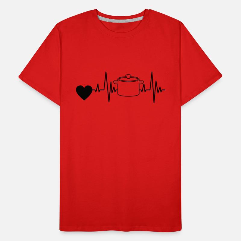 Cooking Baker Gift Hobby Chef Funny Men's Premium Organic T-Shirt