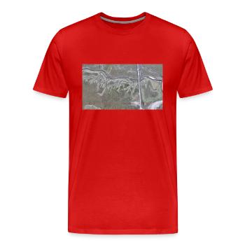 Dünen - Sankt Peter Ording - Männer Premium Bio T-Shirt - Rot - Vorne - Damien (186cm)