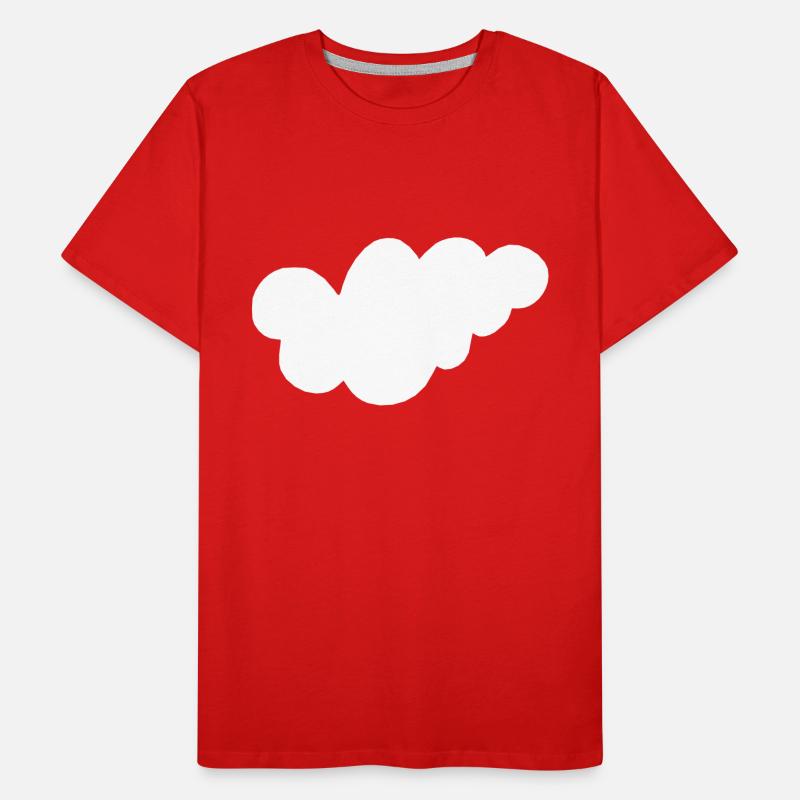 Weather Cloud Clouds Rain Sky Vector 1 Men's Premium Organic T-Shirt