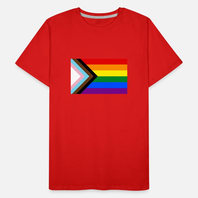 PRIDE PROGRESS FLAG Männer Premium Bio T-Shirt