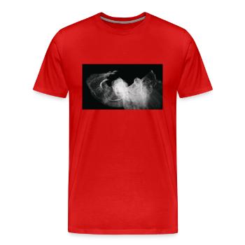 Nocturnal/Lost [Second] - Men's Premium Organic T-Shirt - red - Front - Damien (186cm)