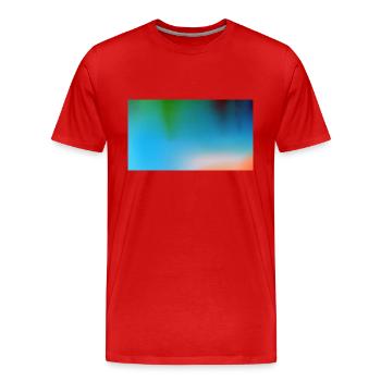 Joyeux été 137 - T-shirt bio Premium Homme - rouge - Devant - Damien (186cm)