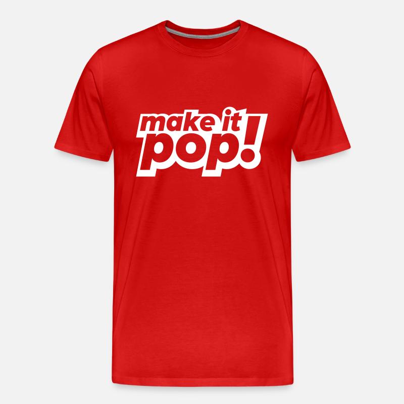 make it pop - Männer Premium Bio T-Shirt - Rot