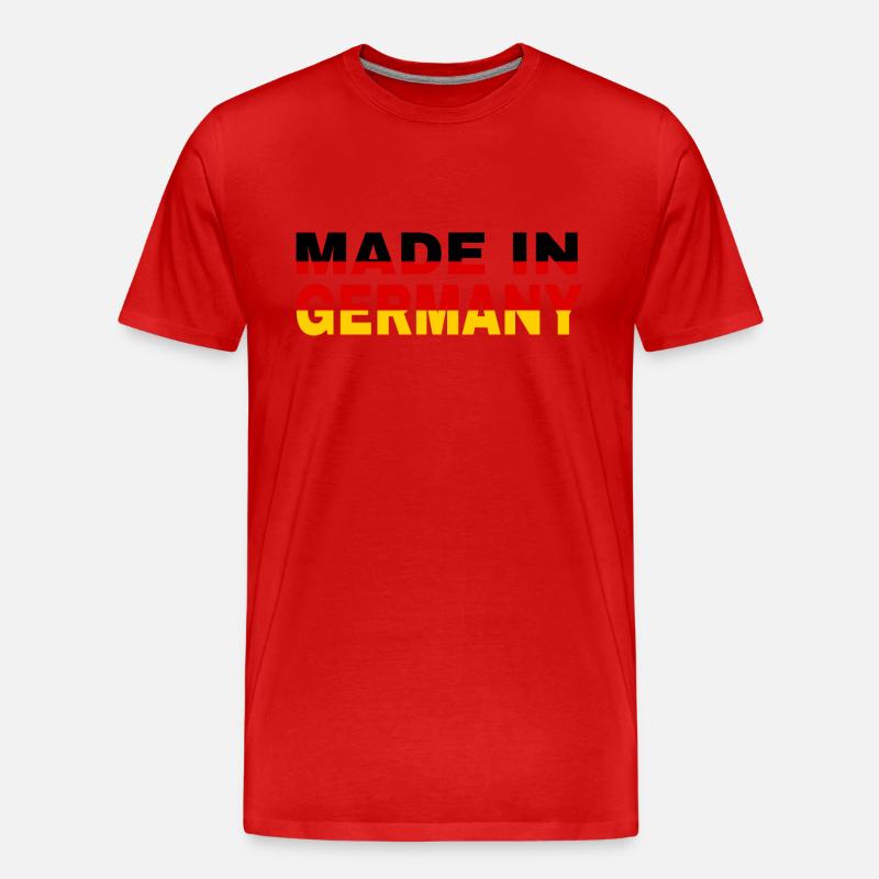 made in Germany - Männer Premium Bio T-Shirt - Rot