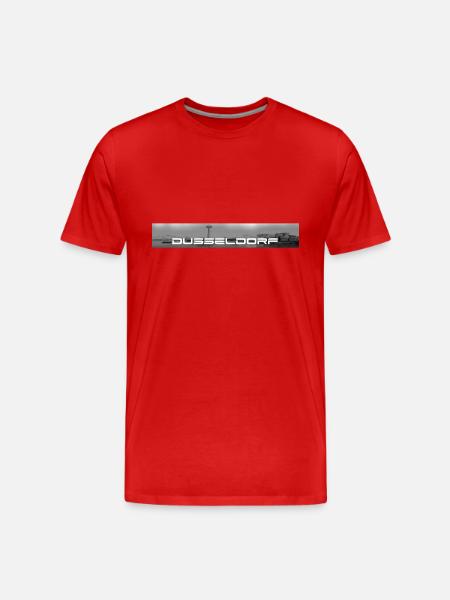 Düsseldorf - Männer Premium Bio T-Shirt - Rot