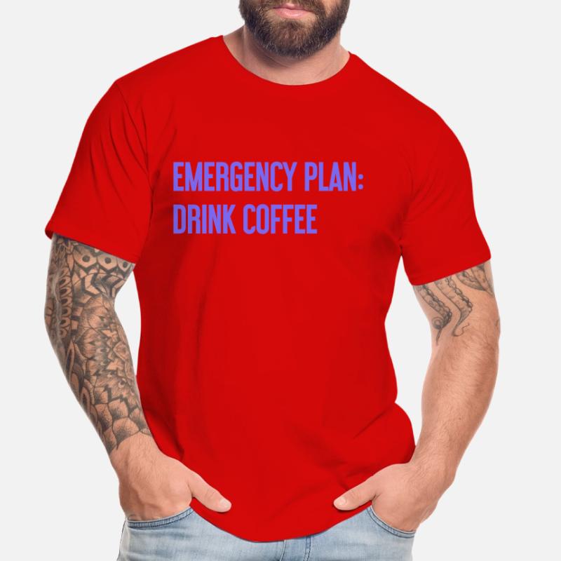 Coffee Contingency Plan Men's Premium Organic T-Shirt