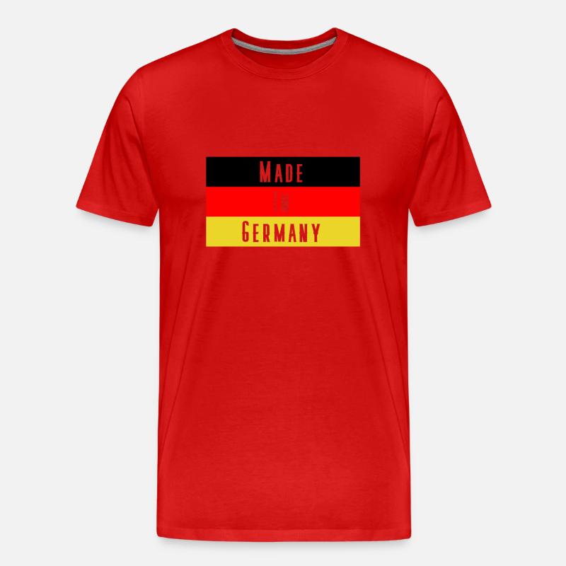 Made in Germany - Männer Premium Bio T-Shirt - Rot