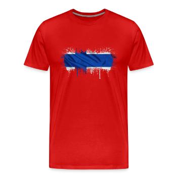 Finlande Suomi helsinki scandinavie viking fine FIN - T-shirt bio Premium Homme - rouge - Devant - Damien (186cm)