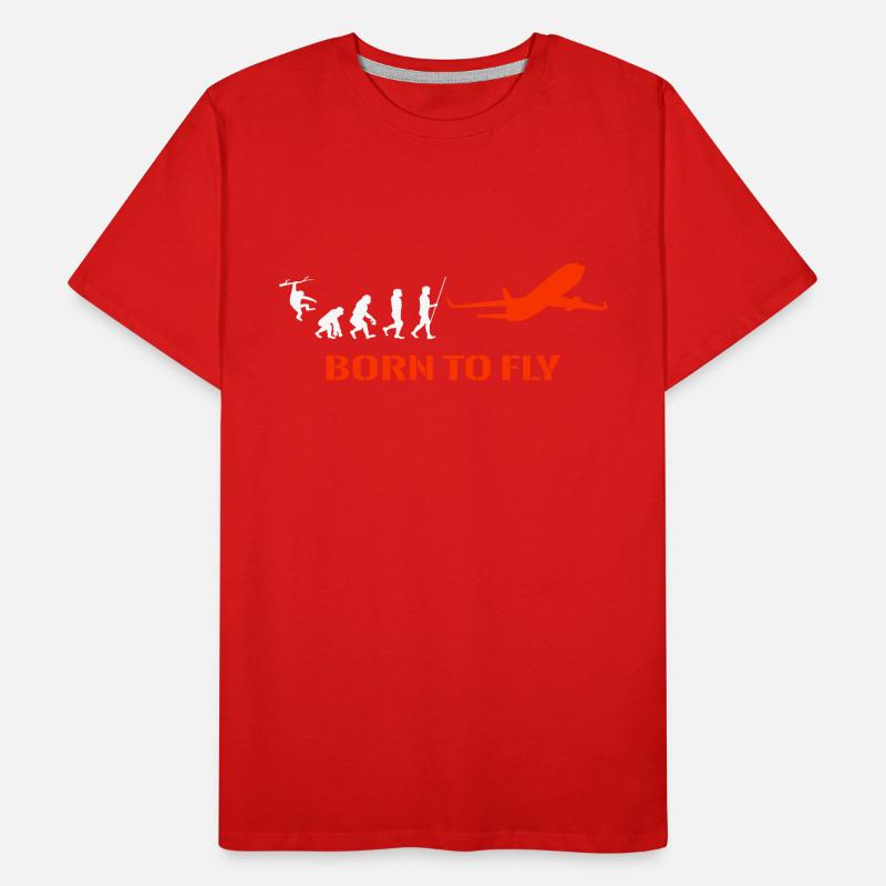 Airplane Pilot Evolution Men's Premium Organic T-Shirt
