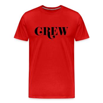 Équipage - T-shirt bio Premium Homme - rouge - Devant - Damien (186cm)