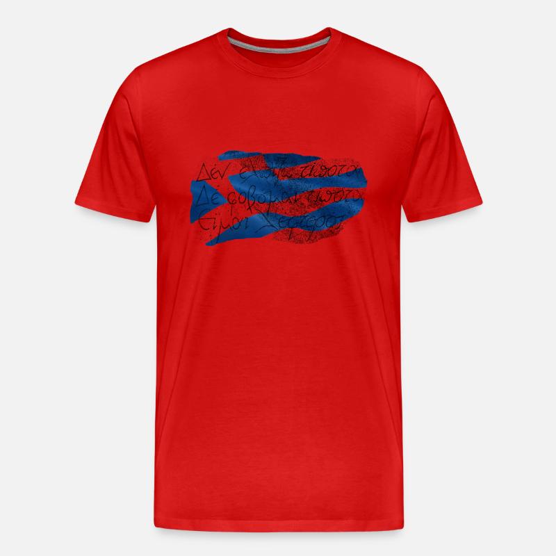ich bin frei - Männer Premium Bio T-Shirt - Rot