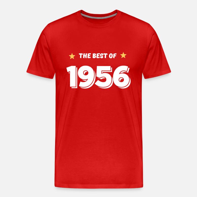 Das Beste von 1956 - Männer Premium Bio T-Shirt - Rot