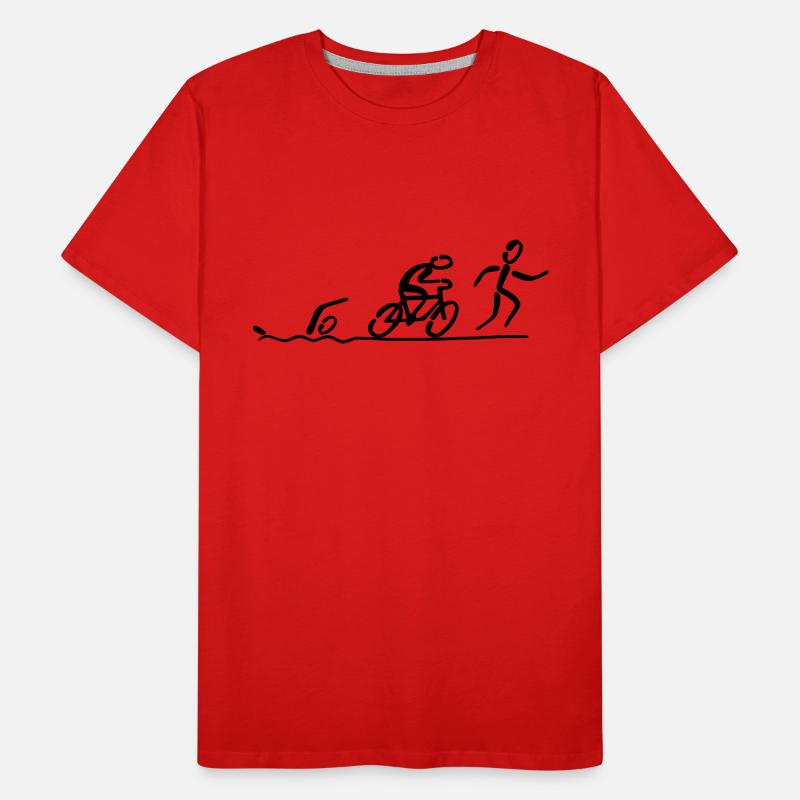 Triathlon Männer Premium Bio T-Shirt