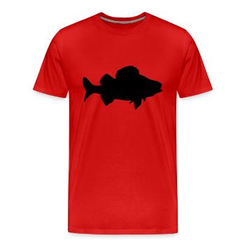 Perche - T-shirt bio Premium Homme - rouge - Devant - Damien (186cm)