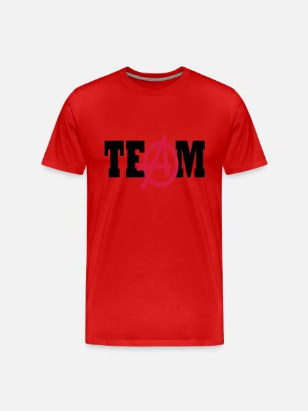 a team graffiti - Männer Premium Bio T-Shirt - Rot