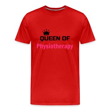 Krankengymnast / Krankengymnastin / Physio / - Männer Premium Bio T-Shirt - Rot - Vorne - Damien (186cm)