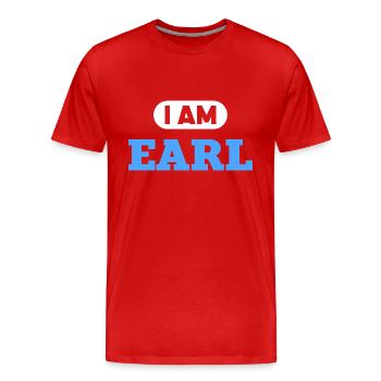 Earl Name Saying für stolze Grafen - Männer Premium Bio T-Shirt - Rot - Vorne - Damien (186cm)