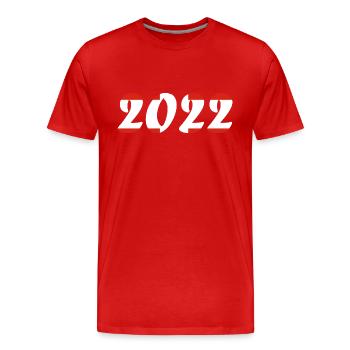 Swiss National Team Football World Cup - Men's Premium Organic T-Shirt - red - Front - Damien (186cm)
