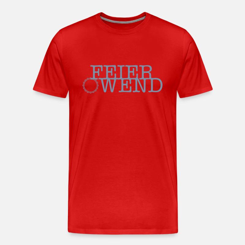 FEIEROWEND - Männer Premium Bio T-Shirt - Rot