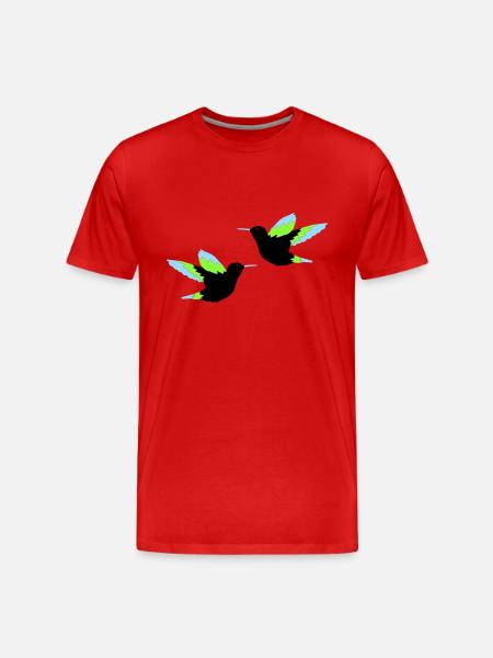Hummingbird 02 - Men's Premium Organic T-Shirt - red