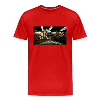 BMX (BMX) - Männer Premium Bio T-Shirt - Rot - Vorne - Damien (186cm)
