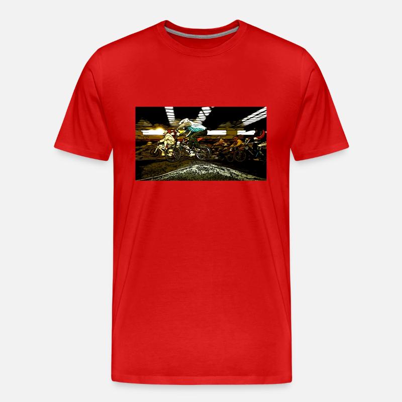 BMX (BMX) - Männer Premium Bio T-Shirt - Rot