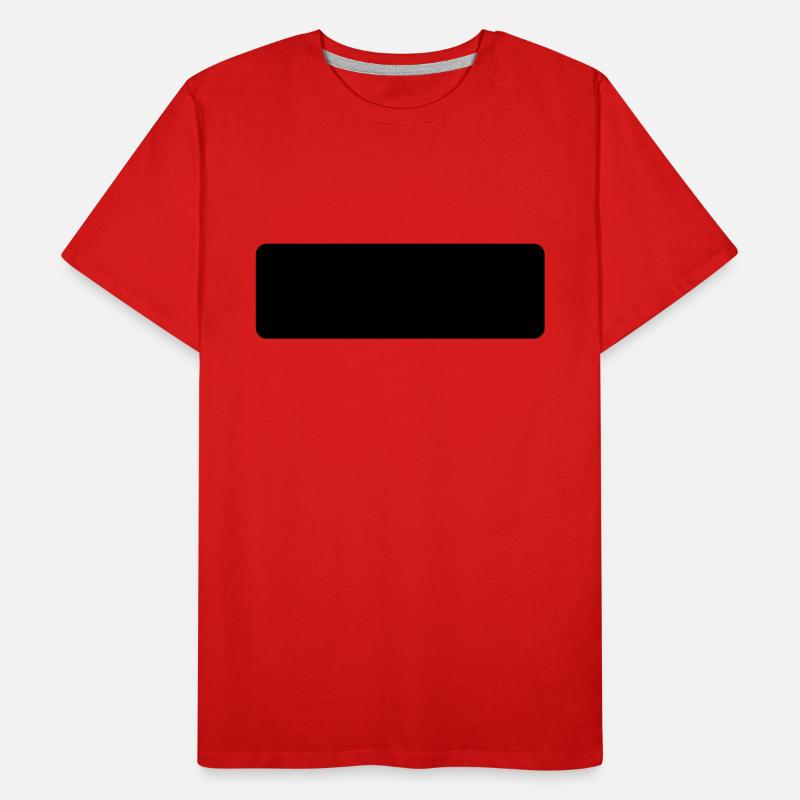 Rechteck Männer Premium Bio T-Shirt