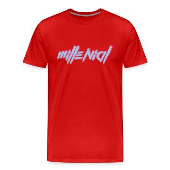 Millennial - The shirt for the best generation - Men's Premium Organic T-Shirt - red - Front - Damien (186cm)