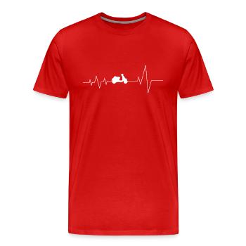 Roller - Männer Premium Bio T-Shirt - Rot - Vorne - Damien (186cm)