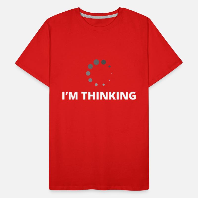 I'm Thinking Coder Software Developer Programmer N Männer Premium Bio T-Shirt