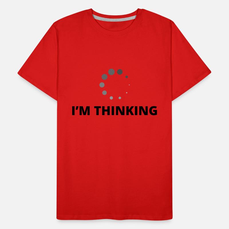 I'm Thinking Coder Software Developer Programmer N Männer Premium Bio T-Shirt
