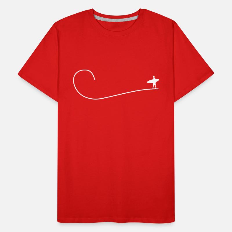 Surf Surfboard Surfer Idée Cadeau T-shirt bio Premium Homme