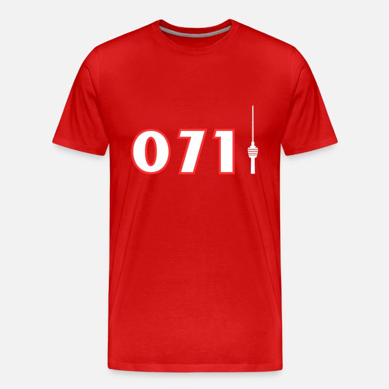 0711 Shirt - Männer Premium Bio T-Shirt - Rot