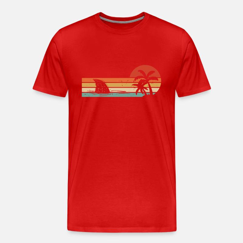 Requin requin - Haifisch - Männer Premium Bio T-Shirt - Rot