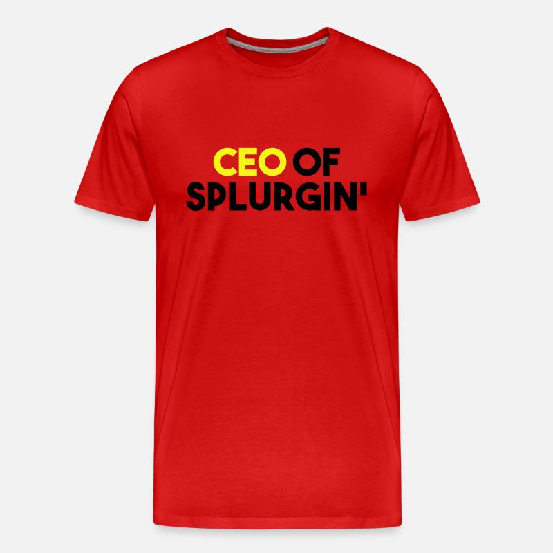 GESCHÄFTSFÜHRER VON SPLURGIN' - Männer Premium Bio T-Shirt - Rot