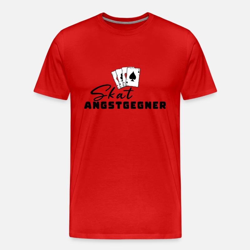 Skat Angstgegner - Männer Premium Bio T-Shirt - undefined